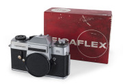 LEITZ: Leicaflex SL camera body [10228; #1221318] 1969; withguarantee card, instruction manual and other papers in original maker's box.
