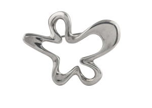 GEORG JENSEN Sterling silver brooch, stamped "Georg Jensen sterling Denmark 321" 5cm wide, 18grams