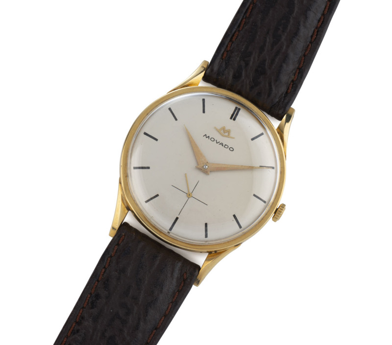 MOVADO Gent's automatic wristwatch in 18ct yellow gold case, circa 1960