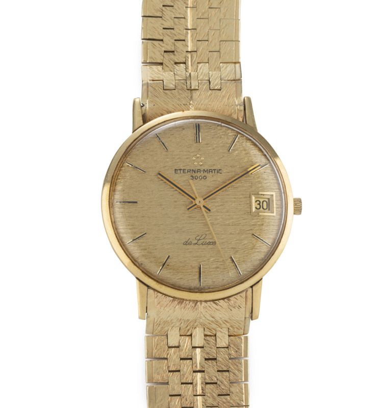 ETERNA ETERNAMATIC 3000 de luxe gent's wristwatch in 18ct gold case