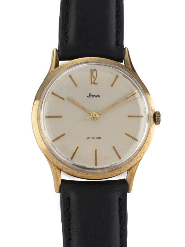 STOWA Gent's vintage manual wristwatch in 14ct gold case