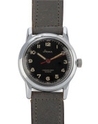 STOWA French WW2 military wristwatch with black dial and Arabic numerals