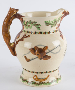 CROWN DEVON FIELDING "John Peel" musical porcelain jug, circa 1930, 20.5cm high