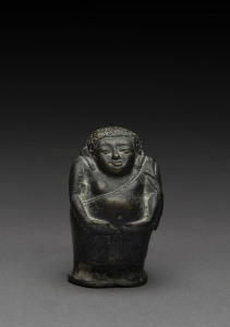A Thai bronze standing statue, 18th/19th century, 6cm high
