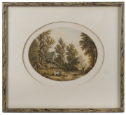 Set of four Le Blond & Co. London oval prints, 19th century, ​framed 27 x 29cm overal - 2