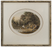 Set of four Le Blond & Co. London oval prints, 19th century, ​framed 27 x 29cm overal - 3