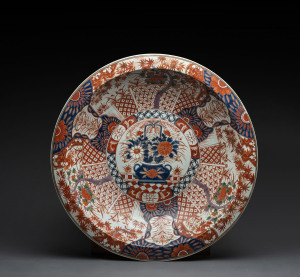 An impressive Imari bowl, Japanese, Meiji period, 63cm diameter