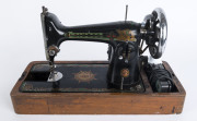 Vintage Singer sewing machine; table-top model.