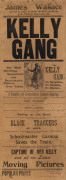 "THE STORY OF THE KELLY GANG" circa 1909 original daybill advertising poster