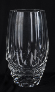 BACCARAT Faceted crystal vase, French, early 20th century, 24.5cm high