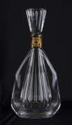 BACCARAT Crystal decanter made for CAMUS COGNAC with gilded collar, 20th century, acid etched factory mark, ​30cm high.