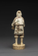 A Chinese carved and painted bone figure of a man, 20th century, ​20cm high - 2