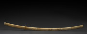 A Japanese sword with engraved ivory handle and scabbard, early 20th century, 108cm long