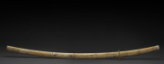A Japanese sword with engraved ivory handle and scabbard, early 20th century, 108cm long - 2