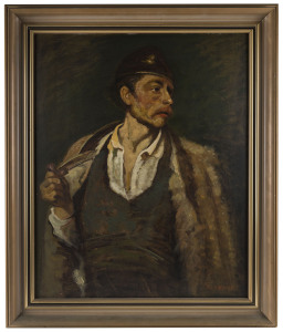 EMILE BEDNES (1937-), Portrait of a man, oil on board, signed lower right "E. Bednes",