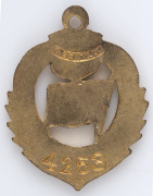 MELBOURNE CRICKET CLUB, 1919-20 membership badge, made by C. Bentley, No.4253. - 2