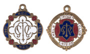 MELBOURNE CRICKET CLUB, 1921-22 membership badge, made by C. Bentley, No.1903 and for 1922-23, No.29. (2 items).