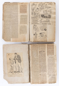 1921-23 newspaper cuttings in two very full ledgers. All the cricket news from many sources.Provenance: The Kevin O'Dowd Collection.