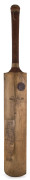 A RECENTLY DISCOVERED BRADMAN BAT FROM THE BODYLINE SERIES A "DON BRADMAN N.S.W. and AUSTRALIAN XI WORLD'S RECORD" full-size cricket bat by SYKES; signed "Don Bradman" in the ownership position and on the left size of the rear of the blade by sixteen memb - 2