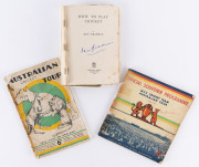 DON BRADMAN signature to the front cover of the OFFICIAL SOUVENIR PROGRAMME MCC Crickt Australian Tour 1936-37 issued by the NSW Cricket Association (also signed by Bradman to the title page); also to the front cover of the "1938 Australian Cricket Tour -