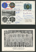 The Centenary Test Match (Melbourne) and The Jubilee Test Match played at Lords, 1977: Extensively signed First Day covers in a folder, the Australian cover signed by Rod Marsh, Greg Chappell, Doug Walters, Kerry O'Keeffe, Kim Hughes and 12 others; the En - 2