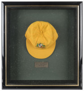 CRAIG McDERMOTT'S Australian "Baggy Gold" One-Day International Cap, with embroidered Australian Coat-of-Arms on front. With original photo CoA.&nbsp;Provenance: From the Craig McDermott Collection&nbsp;&nbsp; - 2