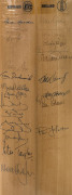 The BICENTENNNIAL&nbsp;TEST MATCH - Jan.29th to Feb.2nd, 1988 at the Sydney Cricket GroundA full-sized Gray-Nicolls bat with the full match report affixed to the front of the blade and signed on the back by the two teams.Over 103,000 attended the match which e - 2