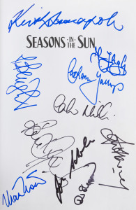 Robert COLEMAN "Seasons in the Sun - The Story of the Victorian Cricket Association" [Melbourne, 1993] hardack 1st Edition, 819pp with dust jacket. Signed by 10 Test players (Reiffel, Yallop, Miller, Bright, Weiner, etc.) One Day players (Harvey, Graf, Le