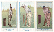 W.D. & H.O. Wills: 1905 'Australian Club Cricketers' (Blue and Green backs), almost complete set [40/46]; G/VG. Cat.&pound;700.