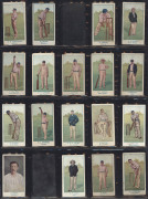 W.D. & H.O. Wills: 1905 'Australian Club Cricketers' (Blue and Green backs), almost complete set [40/46]; G/VG. Cat.&pound;700. - 2