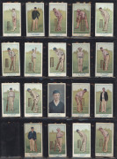 W.D. & H.O. Wills: 1905 'Australian Club Cricketers' (Blue and Green backs), almost complete set [40/46]; G/VG. Cat.&pound;700. - 3