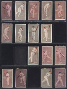1906 Sniders & Abrahams 'Cricketers in Action', almost complete set (36/40). Mainly G/VG. Cat.&pound;2,340. - 2