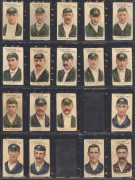 W.D. & H.O. Wills: 1907-08 'Prominent Australian & English Cricketers', complete set [1-73 grey captions] plus the 1908 re-issued Series of 8 [66-73 red captions]; G/VG. (Total: 81). Cat.&pound;1,300. - 2