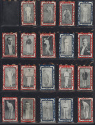 W.D. & H.O. Wills: 1910 'Australian & South African Cricketers' (Red & Blue borders; 'Capstan' backs), almost complete set [59/60]; G/VG. Cat.&pound;900. - 2