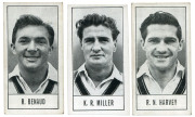 TRADE CARDS: Three complete sets comprising D.C. THOMSON 1957 "County Cricketers" complete set [64], EF. Also, KANE PRODUCTS "1956 Cricketers - 2nd Series" complete set [25], EF; and BARRATT & CO. "Test Cricketers by E.W.Swanton" complete set [35], VF/EF.