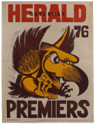 HAWTHORN: 1976 original WEG Premiership poster. Very Good condition.