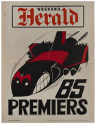 ESSENDON: 1985 original WEG Premiership poster. Very good condition.