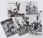 GREAT MARKS: A collection of signed photographs, pictures and cuttings featuring Bob Pratt, Ian Cooper, David Mackay, Barry Lawrence, Malcolm Blight, Barrie Robran, Peter Hudson, Sam Kekovich and sveral others. (Total: 11).