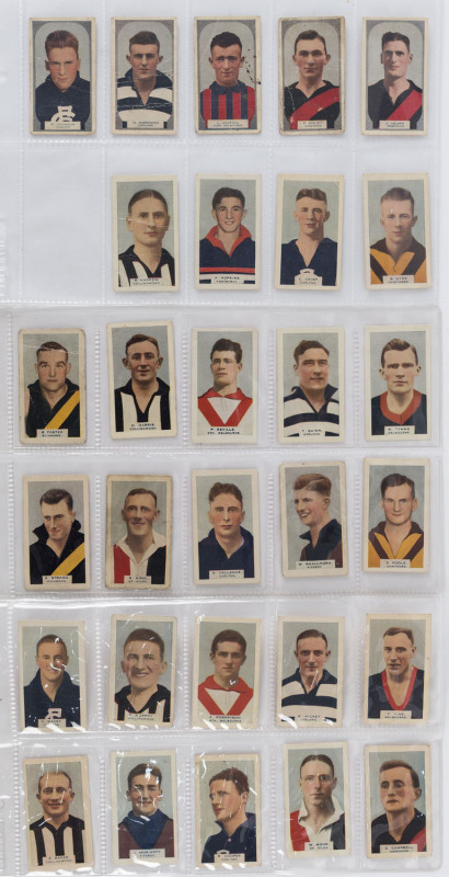 HOADLEY'S: 1933 Victorian Footballers, part set (29/100), G-EF.