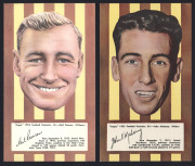 1953 Argus '1953 Football Portraits', large size (19.5 x 11.5cm), the complete set of Hawthorn players [6]. VF/EF. - 3