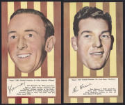 1953 Argus '1953 Football Portraits', large size (19.5 x 11.5cm), the complete set of Hawthorn players [6]. VF/EF. - 4