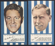 1953 Argus '1953 Football Portraits', large size (19.5 x 11.5cm), the complete set of North Melbourne players [6]. VF/EF. - 3