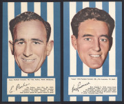 1953 Argus '1953 Football Portraits', large size (19.5 x 11.5cm), the complete set of North Melbourne players [6]. VF/EF. - 4