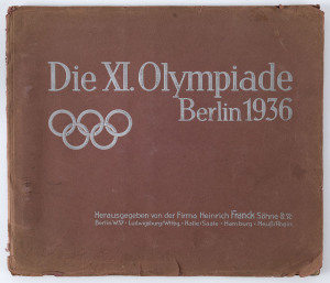 "Die XI Olympiade Berlin 1936" Heinrich Franck Söhne (coffee substitute "As healthy as your daily bread!") collector card album [Series 6] containing the complete set of 30 coloured cards. Predominantly German sprtsmen and women, this series also includes