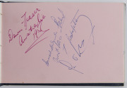 An autograph book containing mainly 1956 Olympian's signatures including John Landy, Neville Scott, Graham Gipson, Bill Butchart, Albie Thomas, Ronald Crawford, Leon Gregory, Mervyn Lincoln, John Goodman, Sven Coomer, Faith Leech, John Hayres, Dawn Fraser - 4