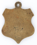 SOUTH MELBOURNE CRICKET CLUB: 1904-05 Membership badge (No.52) by Stokes. - 2