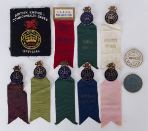 A collection from the 1934, 1954 and 1958 Games. (11 items)