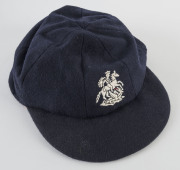 ALLAN JOSEPH LAMB'S M.C.C. ENGLISH TOURING CAP with embroidered St. George & Dragon emblem to front of cap. The internal label with A.J.Lamb printed. [Lamb played in 79 Tests for England, scoring 4,656 Test runs at 36.09 with a highest score of 142.] Attr - 3