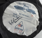 HASHAN TILLAKARATNE'S SRI LANKA TEST CAP, dark blue wool with the Sri Lankan lion emblem embroidered to front; Albion label and signed by Tillakaratne inside. Attractively framed. - 4