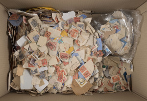 QUEENSLAND - Postmarks: Accumulation in carton of Colonial and Commonwealth era postmarks including numeral cancels and datestamps, noting plenty of complete strikes on piece; also some NSW, Tasmania & foreign interlopers. Sure to reward close inspection. (many 100s)